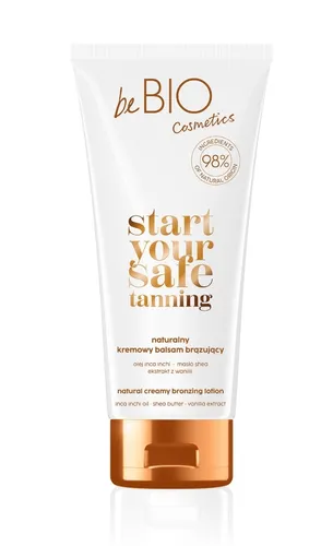 beBIO Start Your Safe Tanning, Naturalny kremowy balsam brązujący