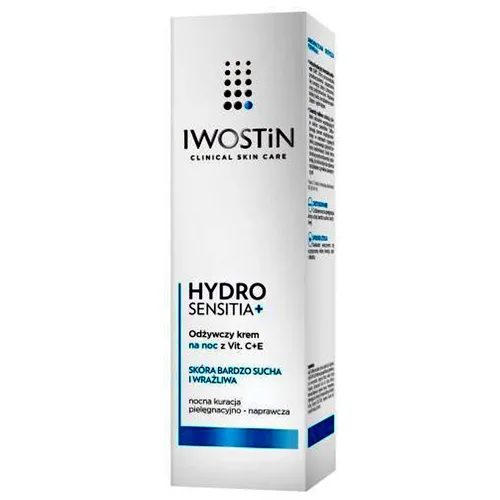 Iwostin Hydro Sensitia, Odżywczy krem na noc z Vit. C+E