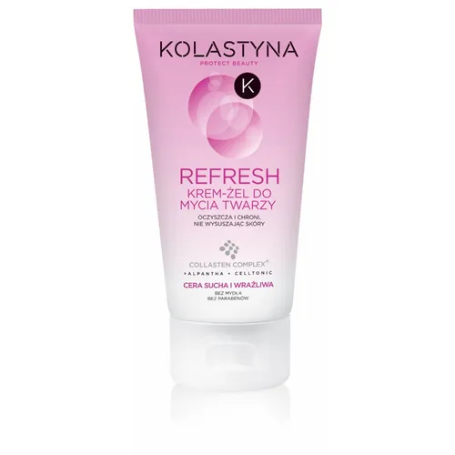 Kolastyna Refresh, Krem - żel do mycia twarzy do skóry suchej i wrażliwej