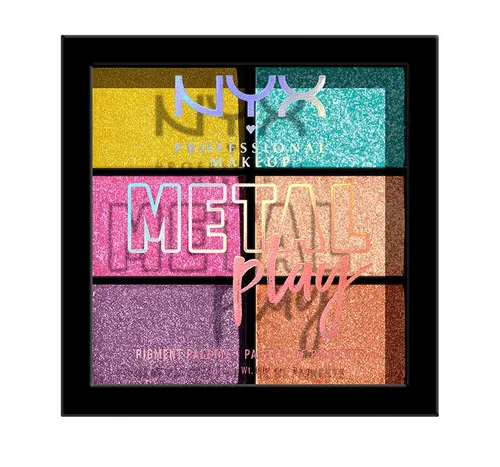 NYX Professional Makeup Metal Play Pigment Palette (Paleta pigmentów)