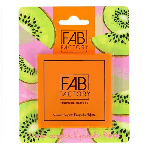 Fab Factory Tropical Beauty Eyeshadow Palette Orange Neon (Paleta cieni do powiek) - 1