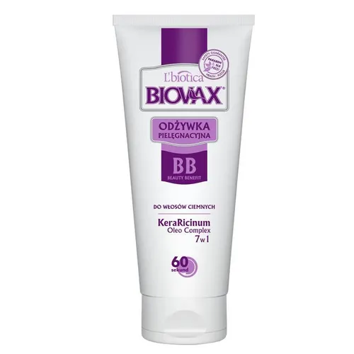 L'biotica Biovax BB Beauty Benefit (Odżywka pielęgnacyjna 60 sekund do włosów ciemnych)