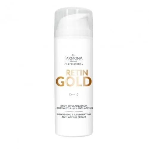 Farmona System Professional Retin Gold, Smoothing & Illuminating Anti- Ageing Cream (Krem wygładzająco - rozświetlający anti age)