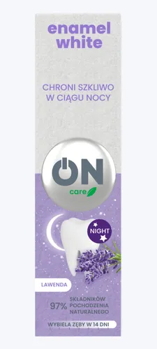 WhiteON On Care, Łagodnie wybielająca pasta do zębów z lawendą `Enamel White`