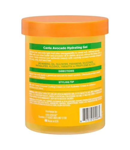 Cantu Avocado Hydrating Gel (Emolientowy żel stylizujący do włosów z olejem z awokado) - 2