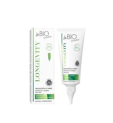 beBIO Longevity, Naturalny peeling stymulując wzrost włosów `Gęstość i wzmocnienie`