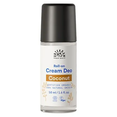 Urtekram Coconut, Cream  Deo Roll On (Naturalny kokosowy antyperspirant) - 1
