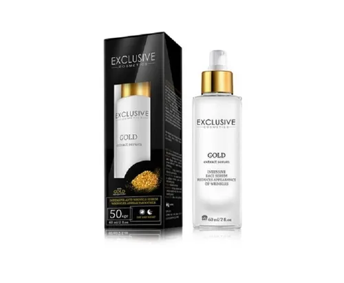 Exclusive Cosmetics Ekskluzywne serum przeciwzmarszczkowe ze złotem koloidalnym 50+