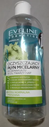 Eveline Cosmetics Oczyszczający płyn micelarny do demakijażu oczu, twarzy i ust 5 w 1 - 2