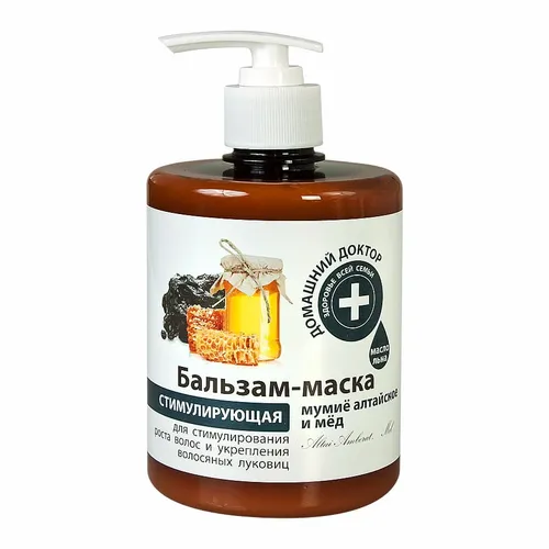 Domowy Doktor Balsam-maska do włosów `Ałtajskie mumio i miód`