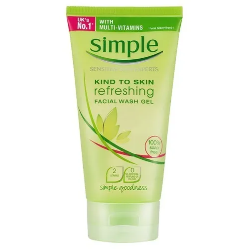 Simple Kind To Skin, Refreshing Facial Wash Gel (Odświeżający żel do mycia twarzy) - 2