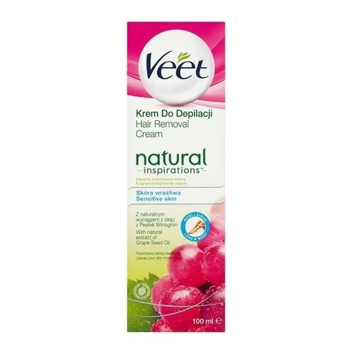Veet Natural Inspirations, Krem do depilacji ciała z naturalnym wyciągiem z oleju z pestek winogron