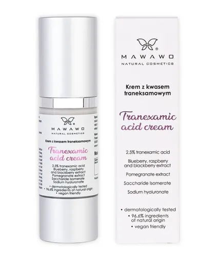 Mawawo Natural Cosmetics Tranexamic Acid Cream (Krem z kwasem traneksamowym)