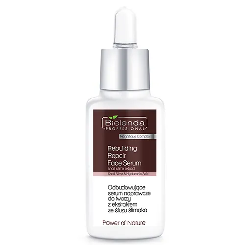 Bielenda Professional Power of Nature, Odbudowujące serum naprawcze do twarzy z ekstraktem ze śluzu ślimaka