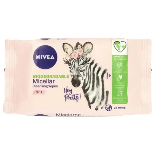 Nivea Chusteczki do demakijażu twarzy 3w1 biodegradowalne i pielęgnujące