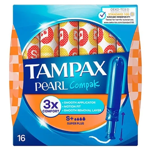 Tampax Compak Pearl Super Plus (Tampony z aplikatorem)