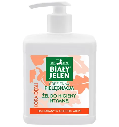 Biały Jeleń Hipoalergiczny żel do higieny intymnej z korą dębu - 1