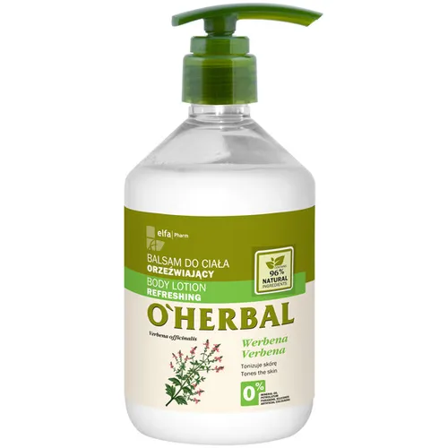 O'Herbal Orzeźwiający balsam do ciała z ekstraktem z werbeny