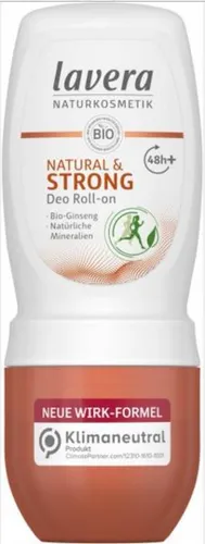 Lavera Natural & Strong Deo Roll-on (Dezodorant roll-on dla aktywnych z bio żeń szeniem i minerałami)