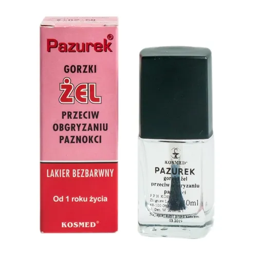 Kosmed Gorzki Pazurek (Lakier bezbarwny przeciw obgryzaniu paznokci)