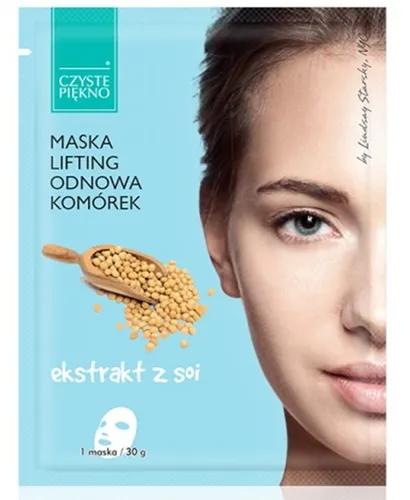 Czyste Piękno Maska w płacie `Lifting, odnowa komórek - ekstrakt z soi`