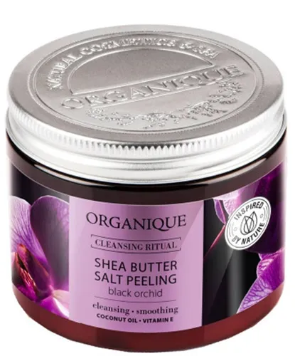 Organique Cleansing Ritual, Shea Butter Salt Peeling Black Orchid (Peeling solny z masłem shea  `Czarna orchidea`)