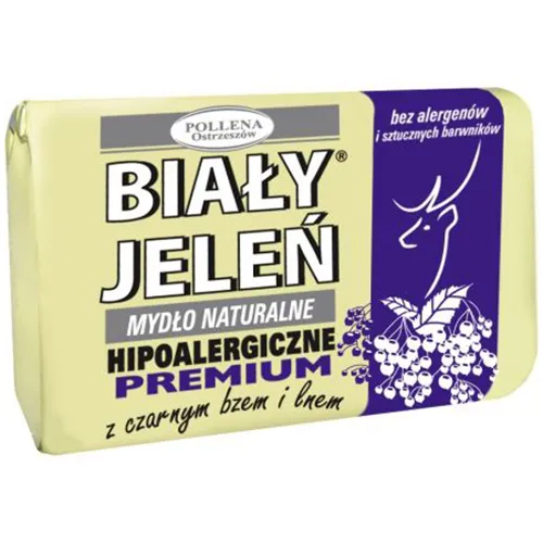 Biały Jeleń Mydło w kostce hipoalergiczne z ekstraktem z czarnego bzu