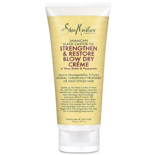 Shea Moisture Jamaican Black Castor Oil Strengthen & Restore Blow Dry Creme (Wzmacniający krem termiczny do włosów)