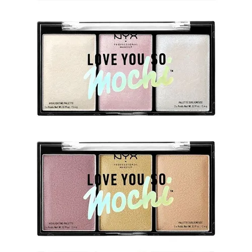 NYX Professional Makeup Love You So Mochi, Highlighting Palette (Rozświetlająca paleta do makijażu)