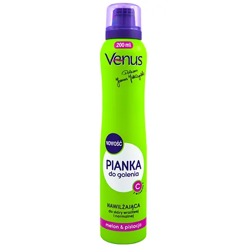 Venus Pianka do golenia nawilżająca 'Melon & Pistacja' - 2