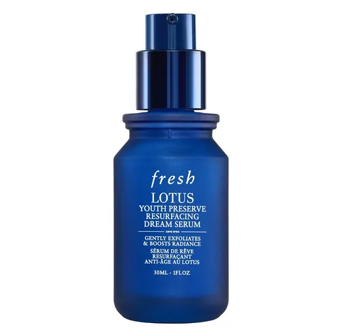 Fresh Lotus, Youth Rreserve,  Resurfacing Dream Serum (Przeciwstarzeniowe serum na noc z lotosem i AHA)