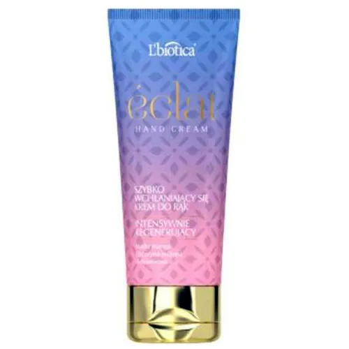 L'biotica Eclat Hand Cream, Szybko wchłąniający się krem do rąk intensywnie regenerujący