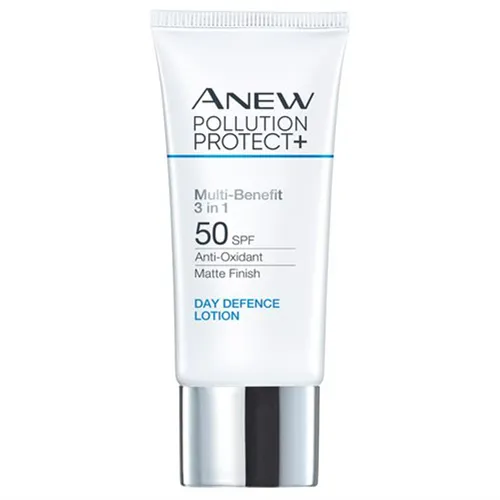 Avon Anew, Pollution Protect+ Multi Benefit 3 in 1 Day Defence Lotion SPF 50 (Krem ochronno-naprawczy na dzień SPF 50 z kompleksem Pollution Protect)