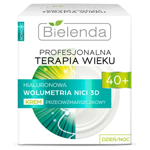Bielenda Profesjonalna Terapia Wieku, Hialuronowa wolumetria nici 3D, Krem przeciwzmarszczkowy 40+  na dzień i noc
