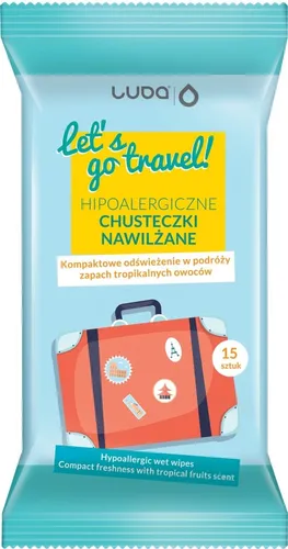 Luba Let's go Travel!, Chusteczki odświeżające na podróż