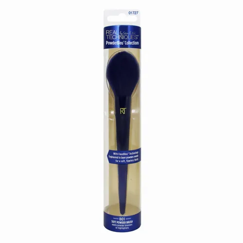 Real Techniques PowderBleu Collection, Soft Powder Brush B01 (Pędzel do pudru, bronzera i rozświetlacza) - 3