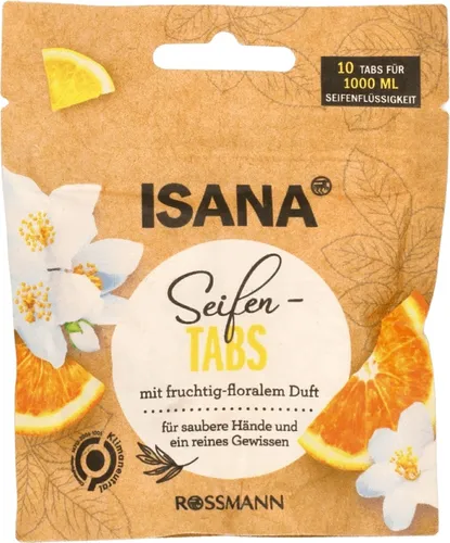 Isana Seifen-Tabs mit fruchtig-floralem Duft (Mydło w tabletkach)