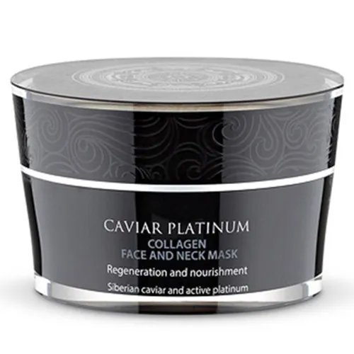 Natura Siberica Caviar Platinum, Collagen Face And Neck Mask (Kolagenowa maska do twarzy i szyi)