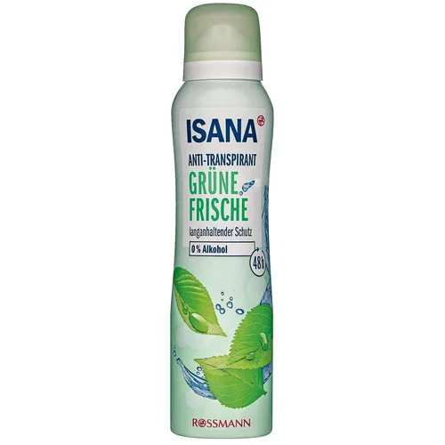 Isana Grüne Frische Anti-Transpirant Spray [Green Freshness] (Antyperspirant w sprayu `Zielona świeżość`)
