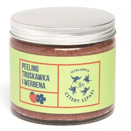 Mydlarnia Cztery Szpaki Peeling do ciała `Truskawka i werbena` - 2