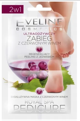 Eveline Cosmetics Royal SPA Pedicure, Ultraodżywczy zabieg z czerwonym winem - 1