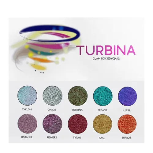 Glam Shop GlamBOX, Edycja 12 Turbina, Paleta cieni do powiek