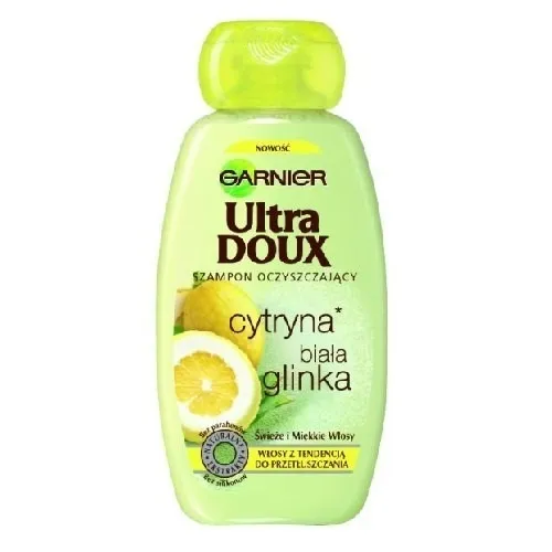 Garnier Ultra Doux, Shampooing Purifiant Argile Douce et Cédrat (Szampon do włosów tłustych `Cytryna i biała glinka`)