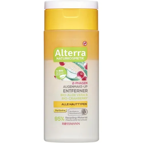 Alterra 2-Phasen Make-up Entferner (Dwufazowy płyn do demakijażu `Aloes i żurawina`)