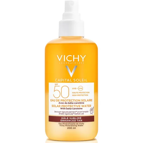 Vichy Capital Soleil, Solar Protective Water Enhance Tan with Beta-Carotene SPF 50 (Ochronna mgiełka z beta-karotenem przyspieszająca opalanie)