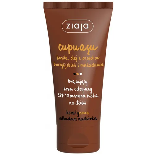 Ziaja Cupuacu, Brązujący krem odżywczy na dzień spf 10