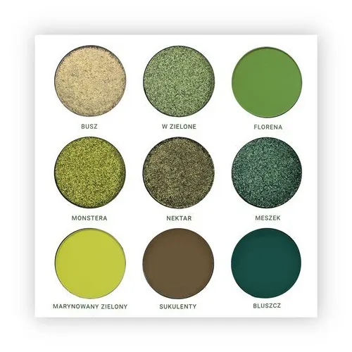Glam Shop GlamBOX, Paleta cieni do oczu `W zielone`