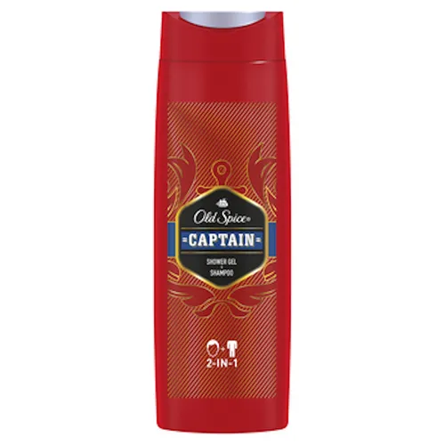 Old Spice Captain, Shower Gel + Shampoo (Żel pod prysznic i szampon do włosów dla mężczyzn 2 w 1)