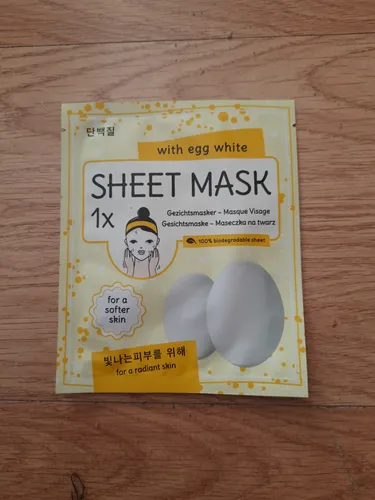 Mascot Europe BV Sheet Mask with Egg White (Maska na tkaninie z białkiem jajka)