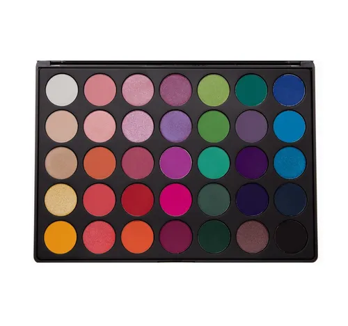 Morphe Brushes 35B-35 Color Glam, Eyeshadow Palette (Paleta 30 kolorowych cieni do powiek)